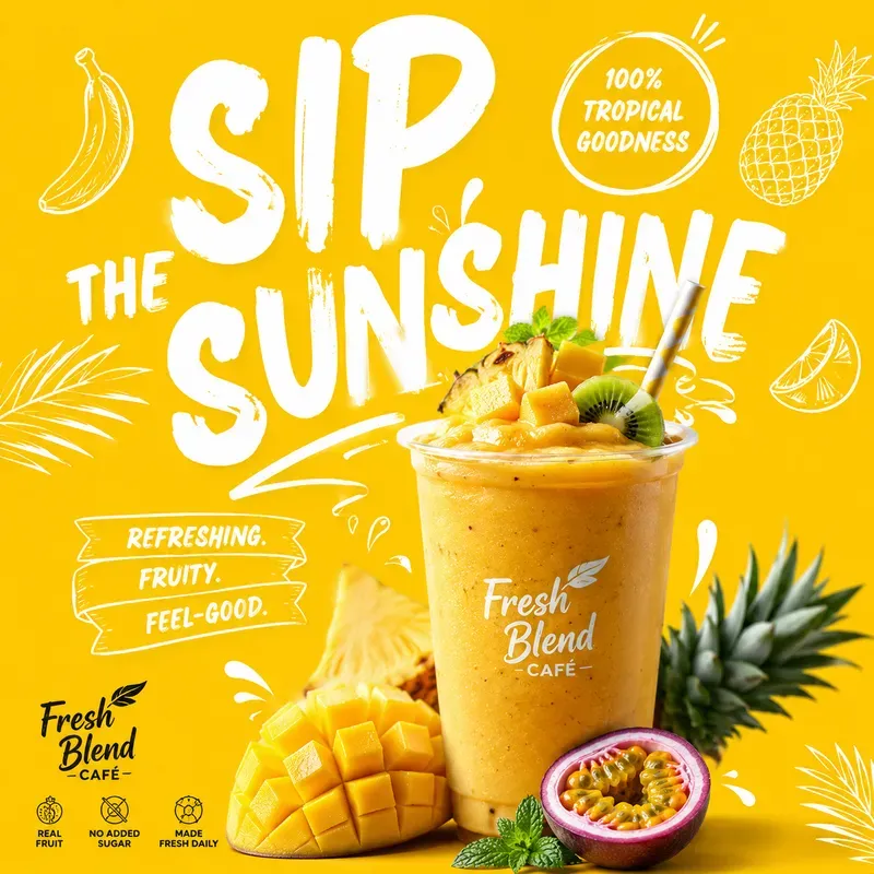 Creative Food Doodle Ad Poster Designs