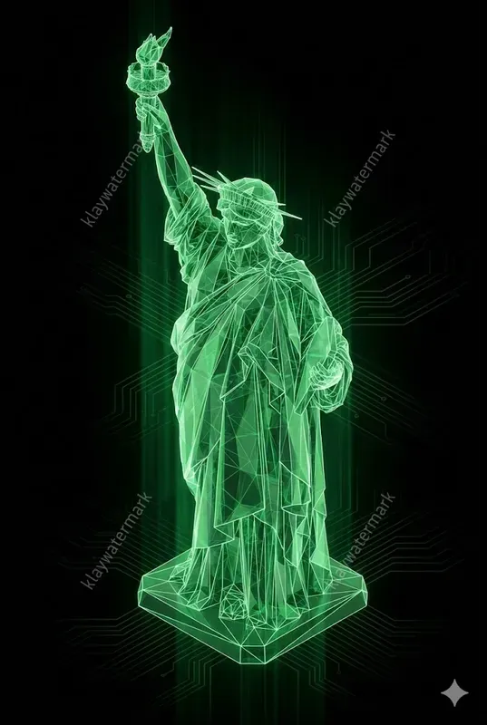 Neon Lowpoly Wireframe Landmarks