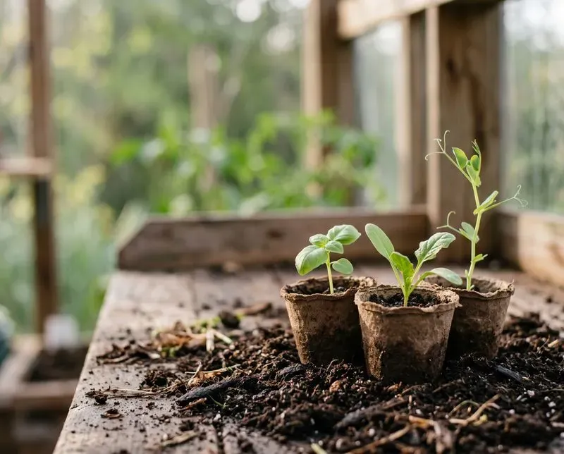 Photorealistic Gardening Seedling Backs