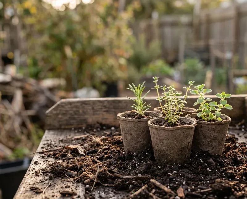 Photorealistic Gardening Seedling Backs