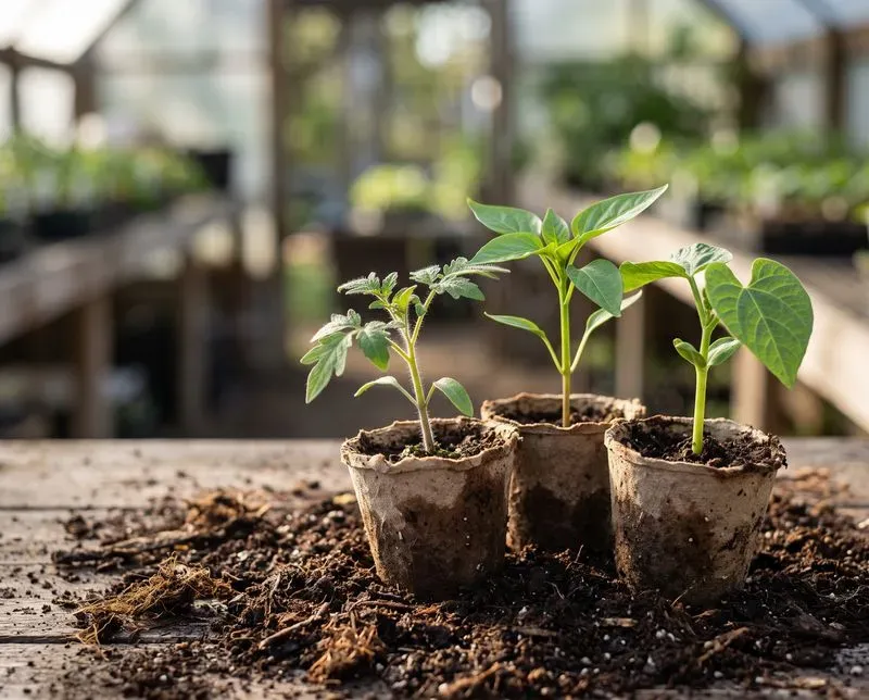 Photorealistic Gardening Seedling Backs
