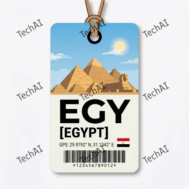 Minimalist Vector Travel Luggage Tags