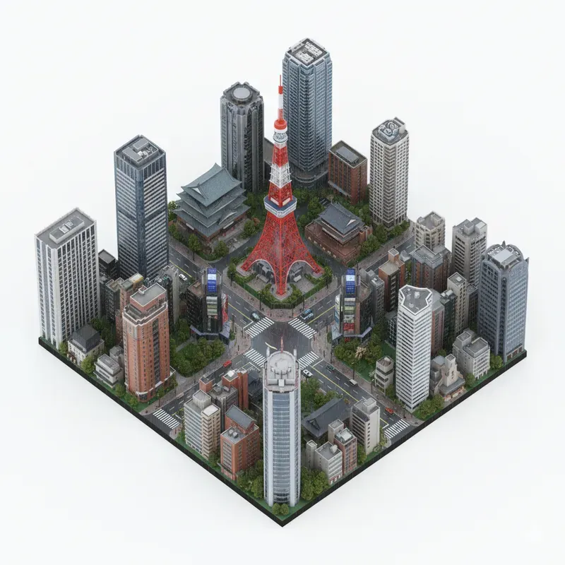 Isometric Lifescale Cities