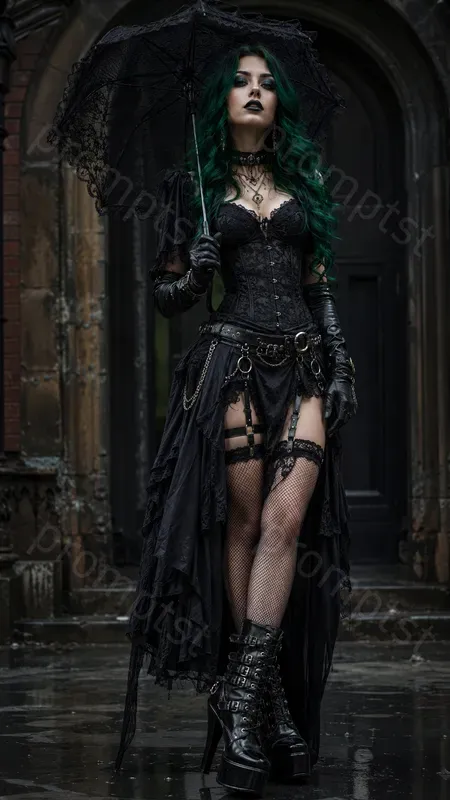 Viral Dominant Goth Girl Photos