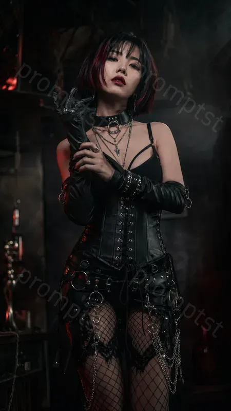 Viral Dominant Goth Girl Photos