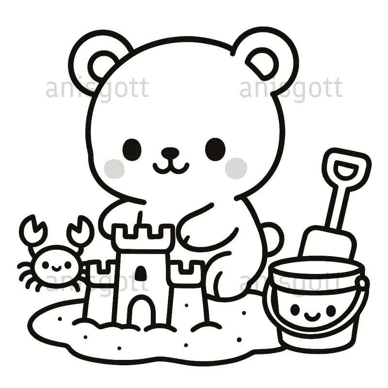 Bold And Easy Fun Summer Coloring Pages