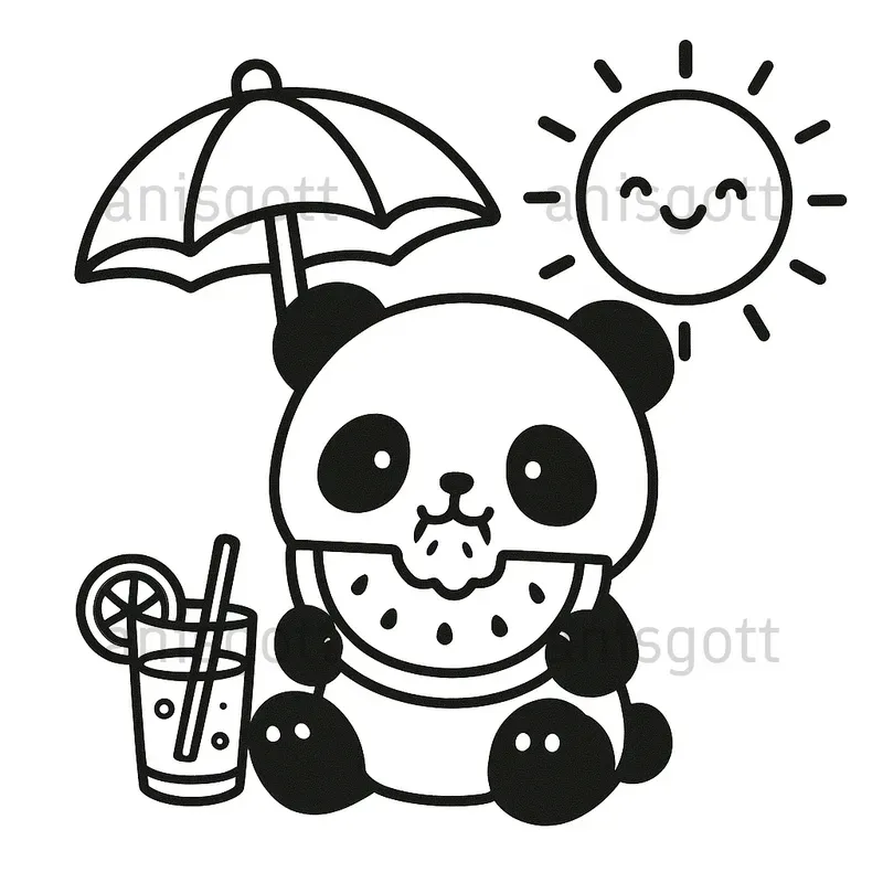 Bold And Easy Fun Summer Coloring Pages