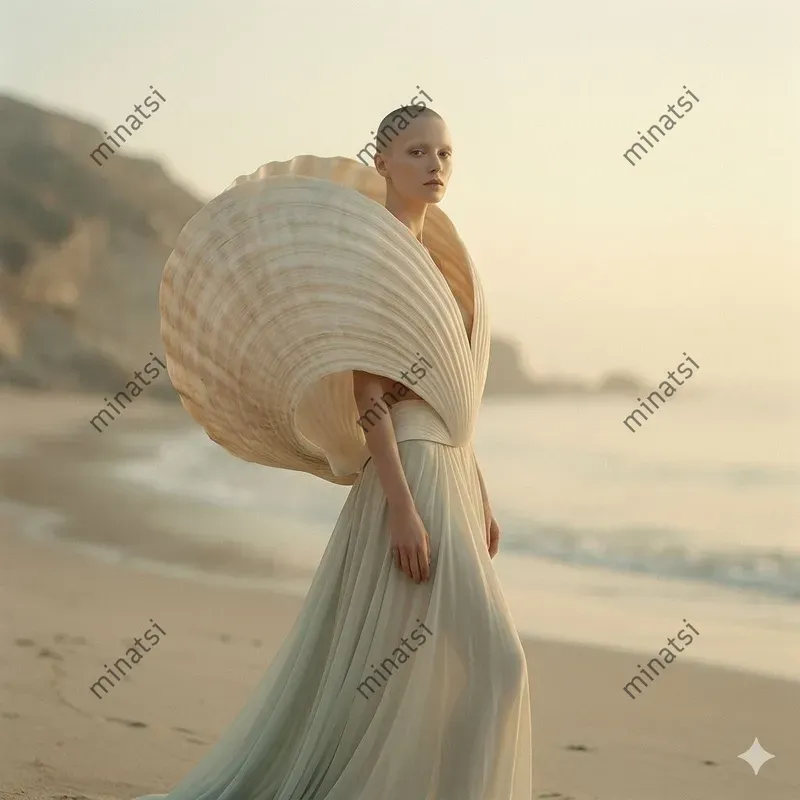 Surrealist Shell Editorial Portraits