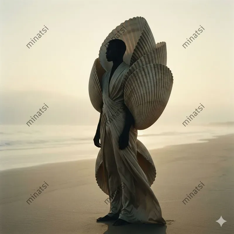 Surrealist Shell Editorial Portraits