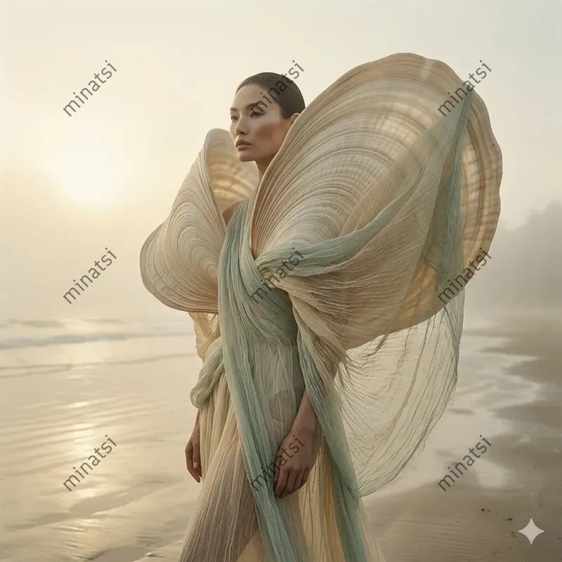 Surrealist Shell Editorial Portraits