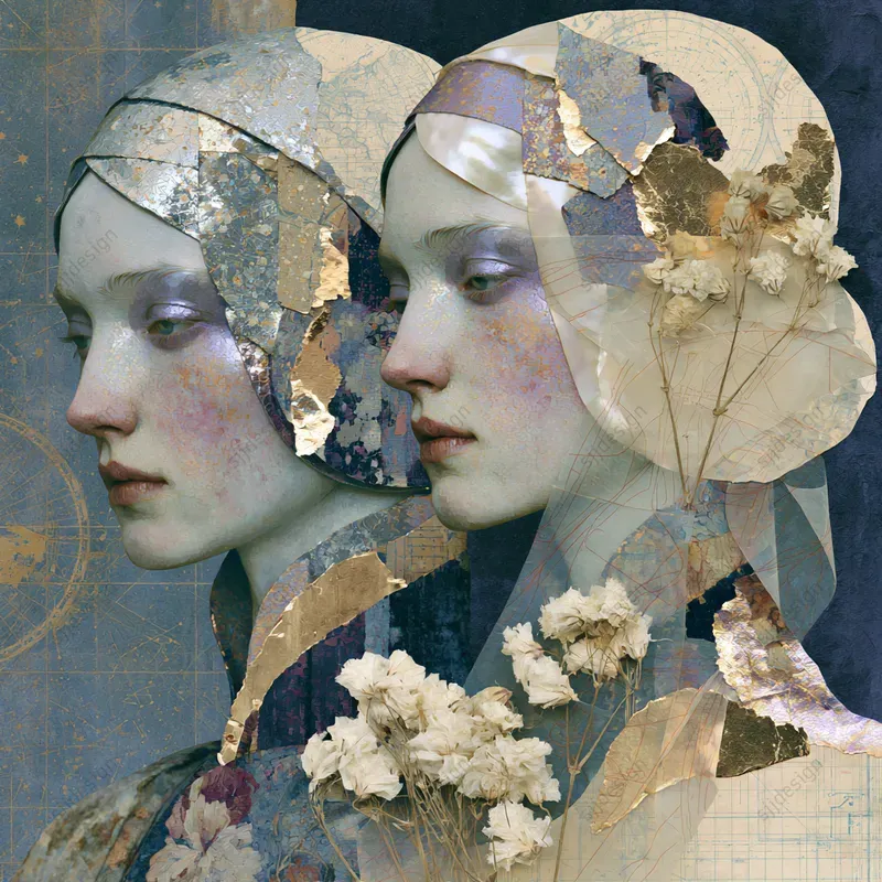 Botanical Atlas Collages