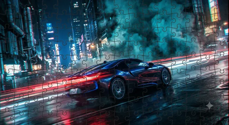 Kinetic Puzzle Motion Blur Art