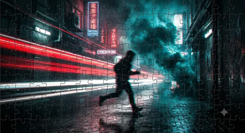 Kinetic Puzzle Motion Blur Art
