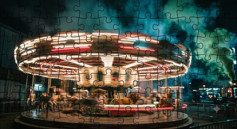 Kinetic Puzzle Motion Blur Art
