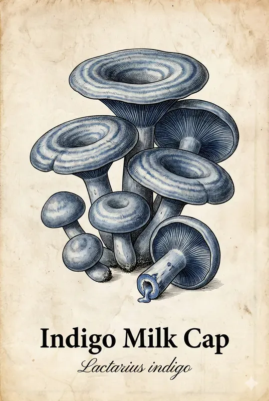 Vintage Botanical Mushroom Premium Logos
