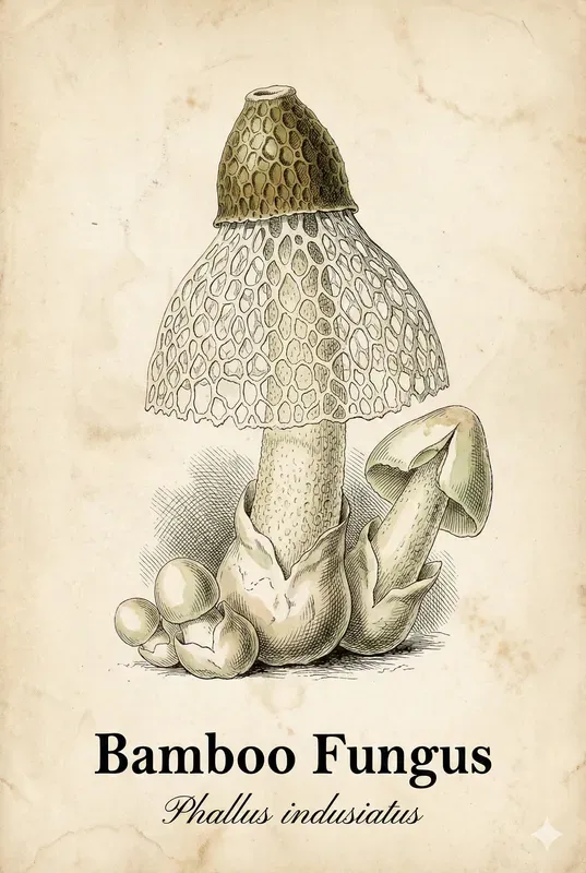 Vintage Botanical Mushroom Premium Logos
