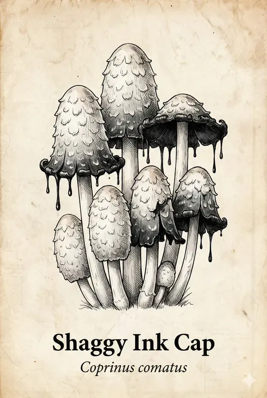 Vintage Botanical Mushroom Premium Logos