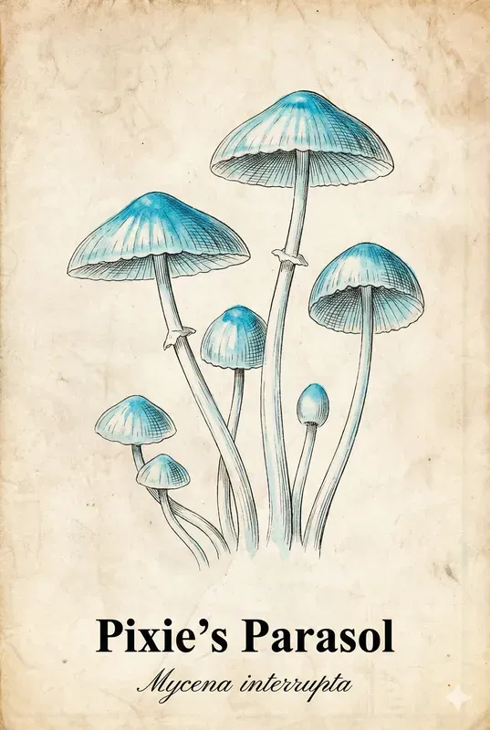 Vintage Botanical Mushroom Premium Logos