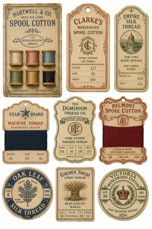 Vintage Haberdashery Packaging Generator