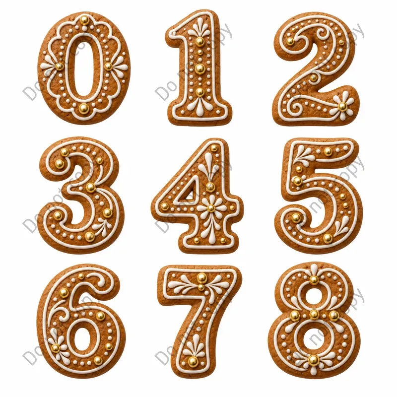 Christmas Gingerbread Alphabet Art