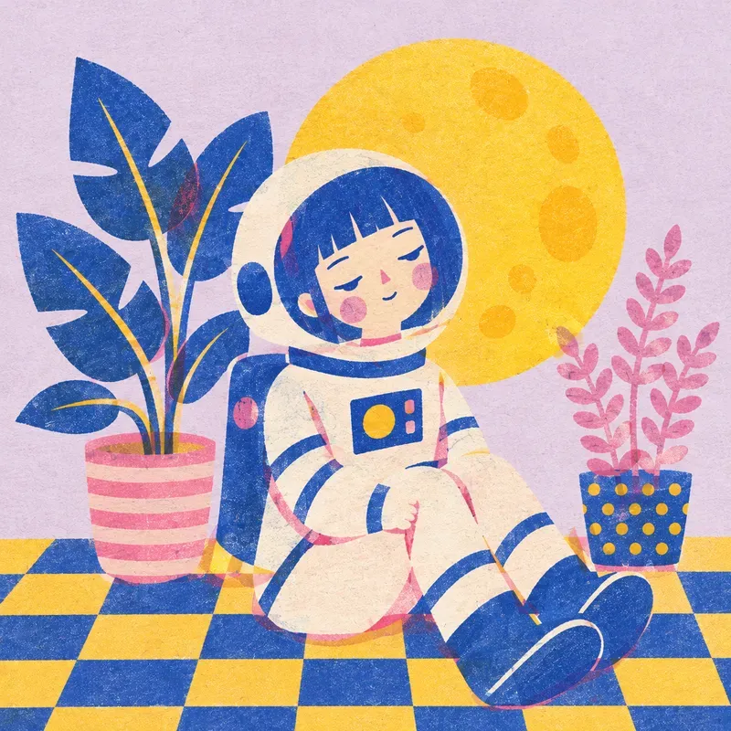 Risograph Plant Illustrations