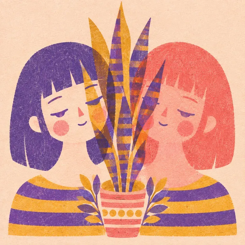 Risograph Plant Illustrations