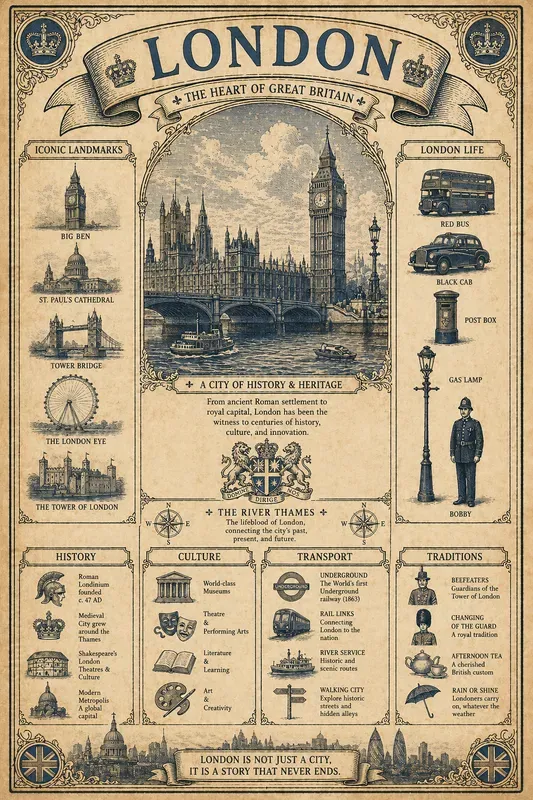Antique Infographic Poster Generator