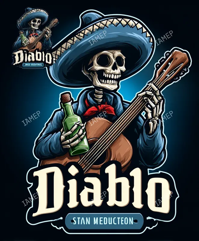 Cinematic Mascot Liquor Logos