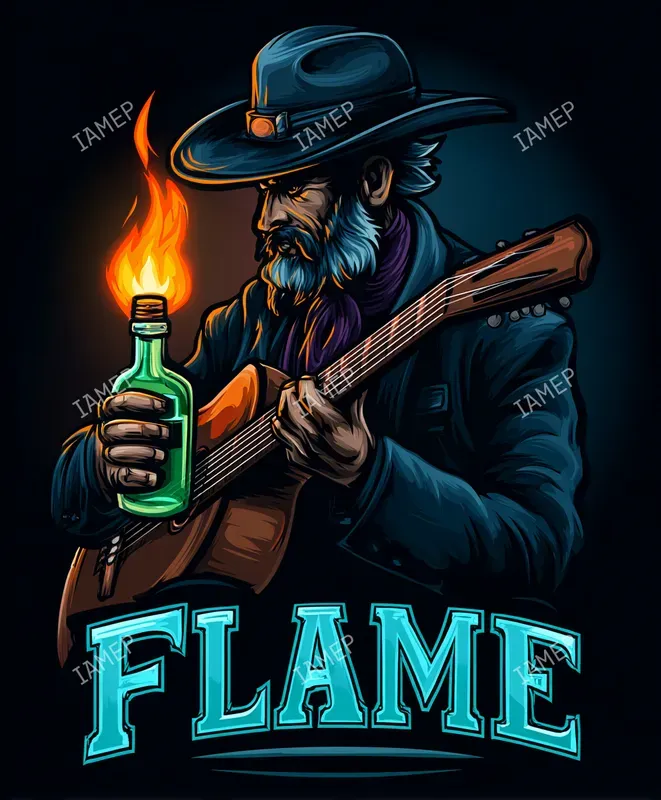 Cinematic Mascot Liquor Logos