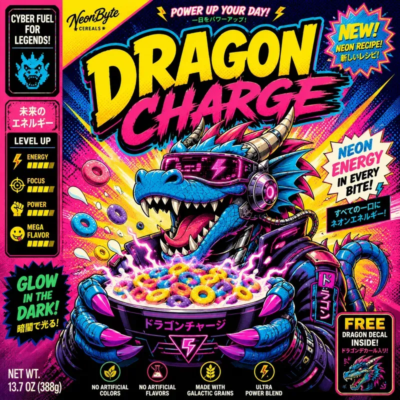 Retro Popart Cereal Mascots