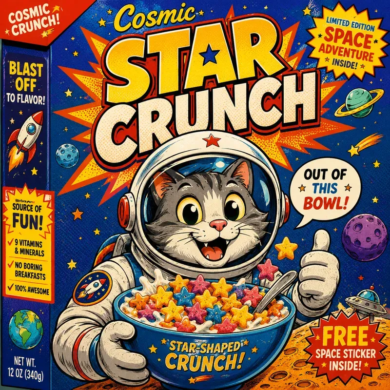 Retro Popart Cereal Mascots