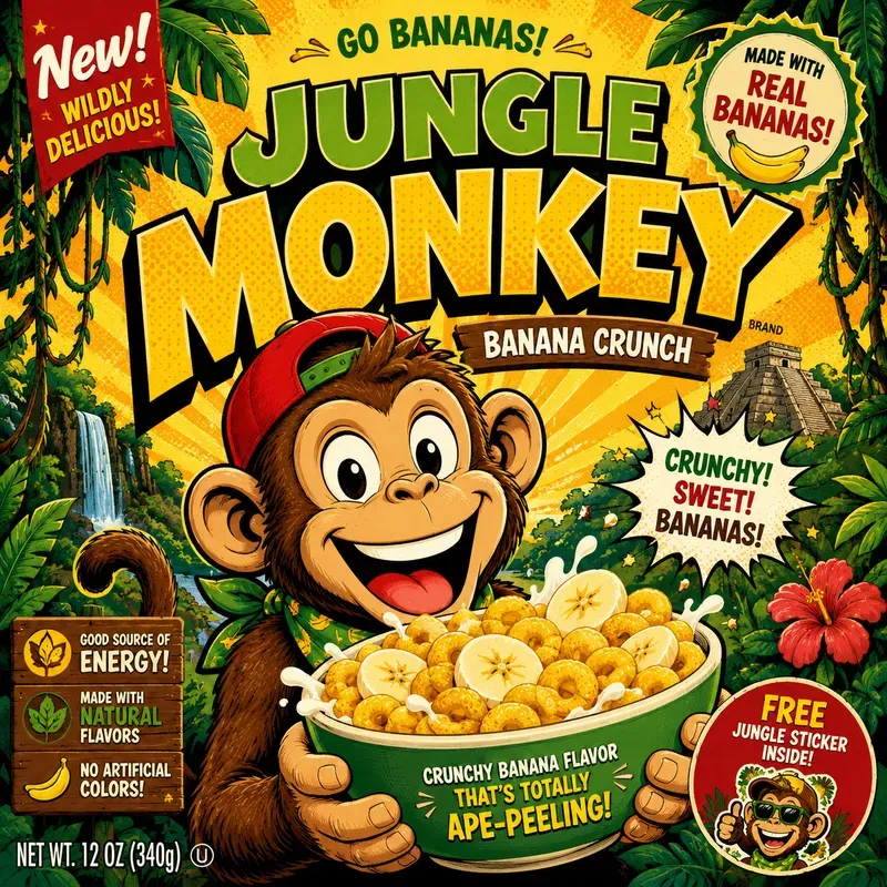 Retro Popart Cereal Mascots