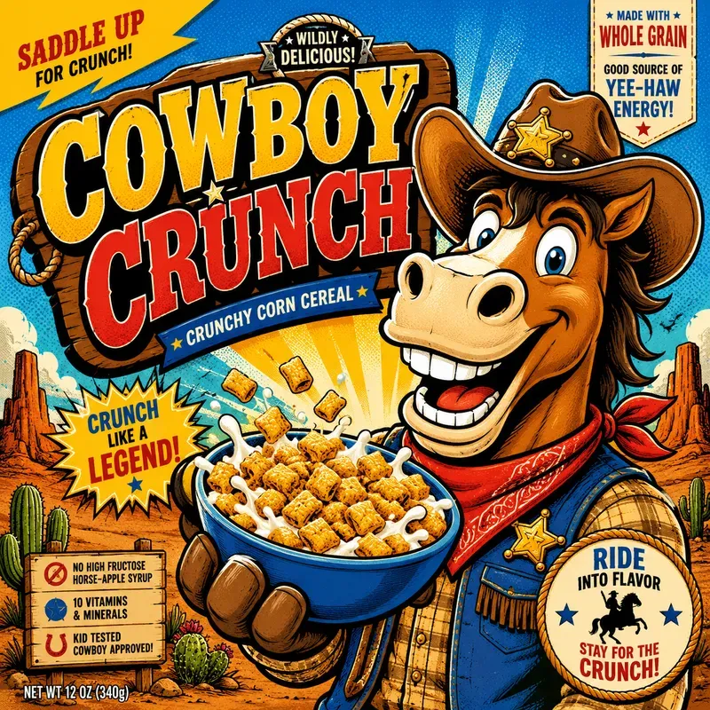 Retro Popart Cereal Mascots