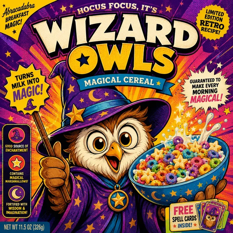 Retro Popart Cereal Mascots