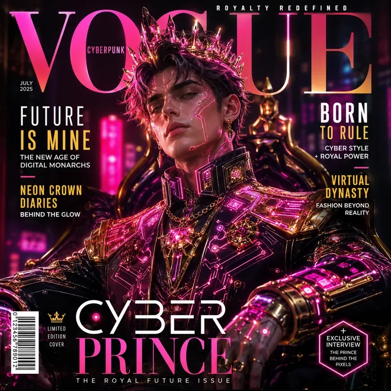 Neon Cyberpunk Fashion Covers