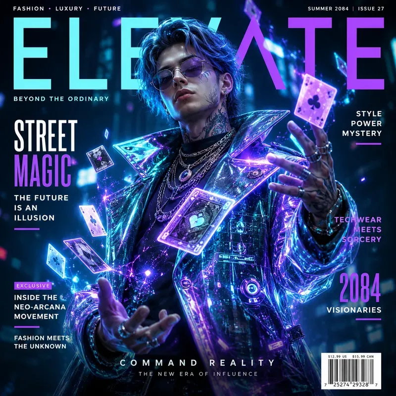 Neon Cyberpunk Fashion Covers