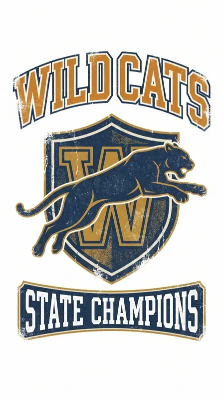 Vertical Vintage College Logos