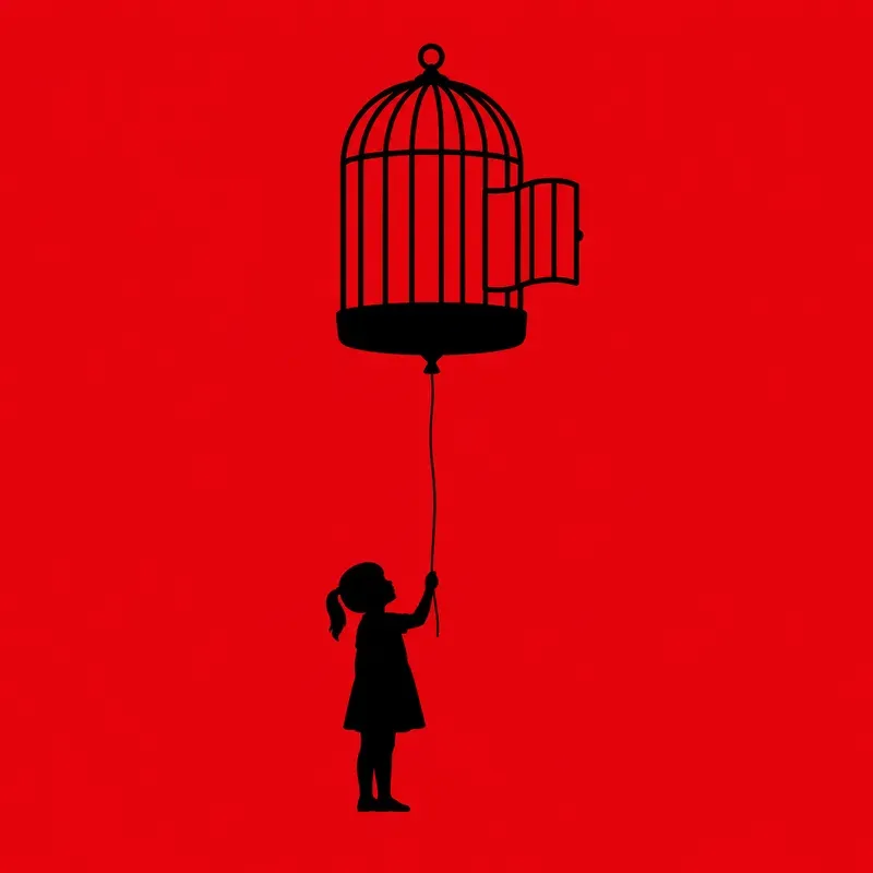 Minimalist Symbolic Red Posters