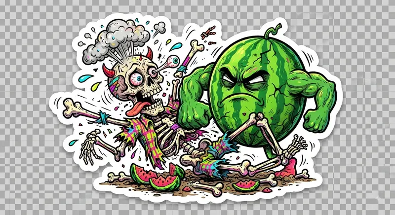 Hilarious Chaos Skeleton Sticker Packs