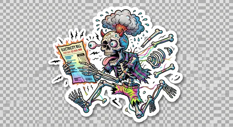 Hilarious Chaos Skeleton Sticker Packs