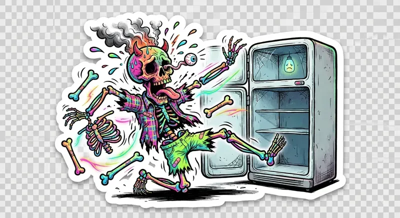 Hilarious Chaos Skeleton Sticker Packs
