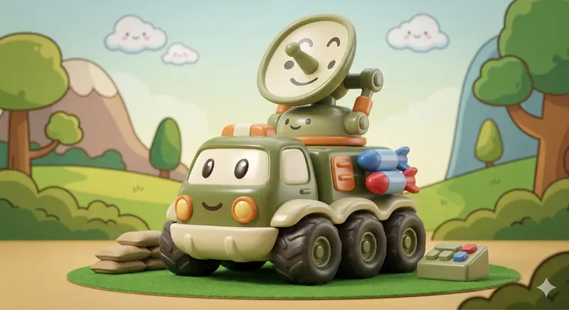 Cute 3D Military Miniatures