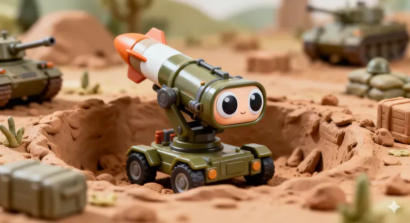 Cute 3D Military Miniatures