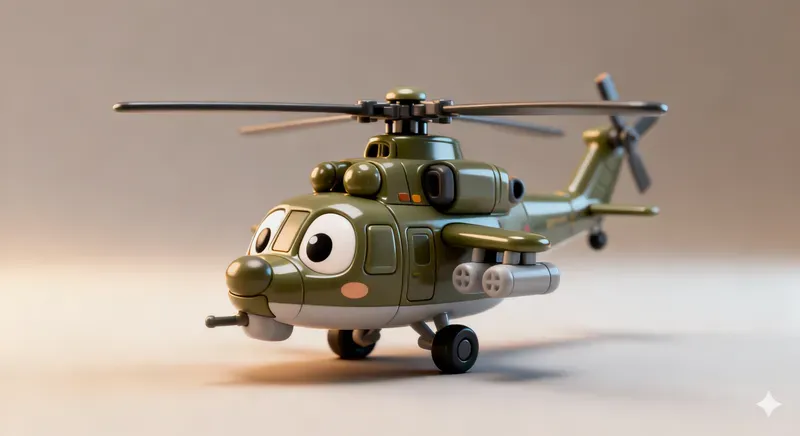 Cute 3D Military Miniatures