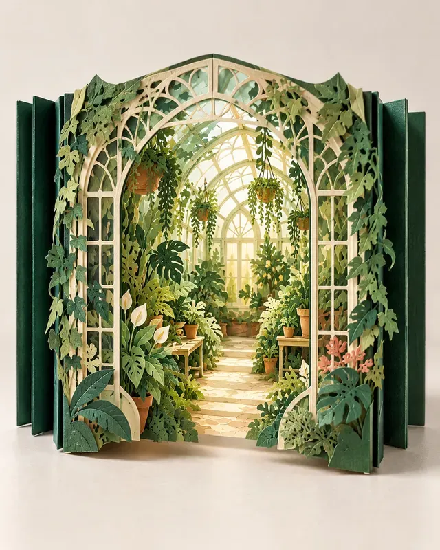 Accordion Paper Tunnel Scenes
