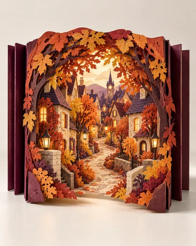 Accordion Paper Tunnel Scenes