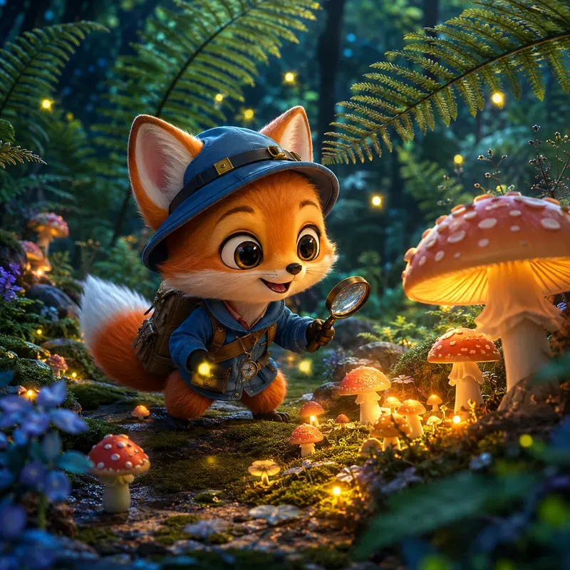 Whimsical 3D Fantasy Character Scenes