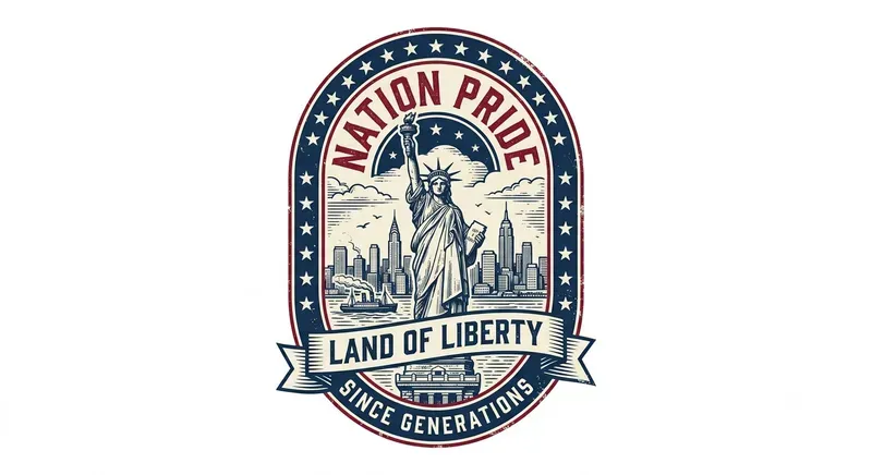 Retro Americana Woodcut Emblems