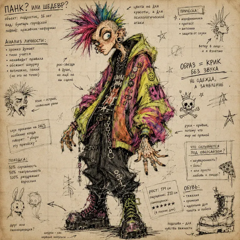 Grotesque Fashion Caricatures