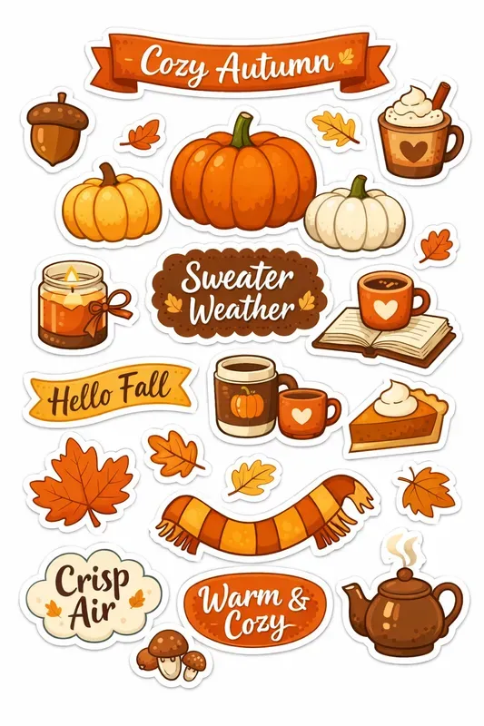 Cute Kawaii Sticker Sheet Generator